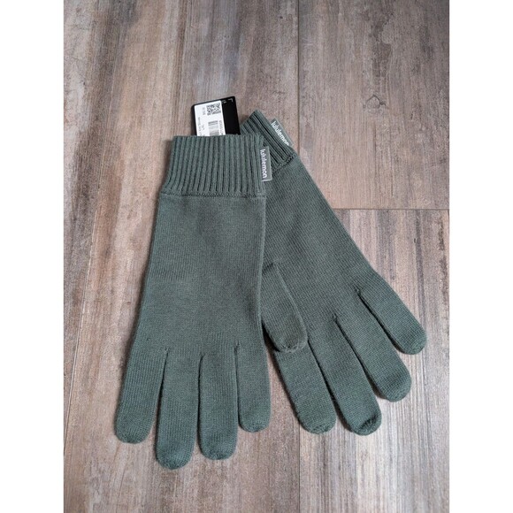 NWT Lululemon Cold Pursuit Knit Gloves Dark Forest Green Size L/XL LM9ANXS NEW - Picture 1 of 4